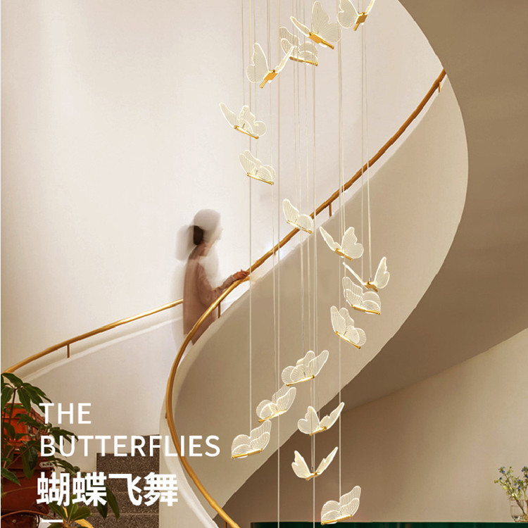 Nordic moderno restaurante dormitorio post-moderno mesita de noche sala de estar pared de fondo ventana Barra de doble cabeza Red araña de mariposa roja