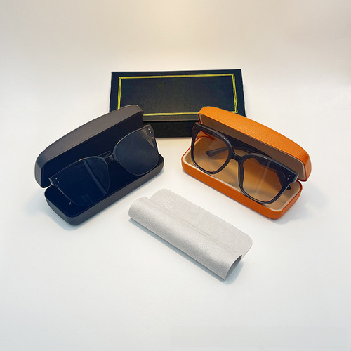 Eyeglass case logo packaging set, cloud bag, sky cover box, live streaming, dropshipping sunglasses leather box, wholesale