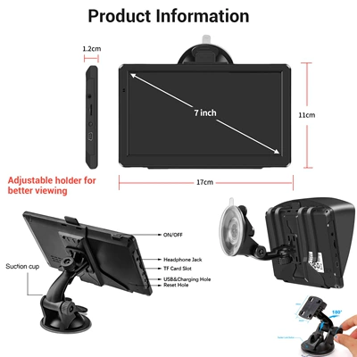Car Convenient GPS Navigation — car North American sunshade