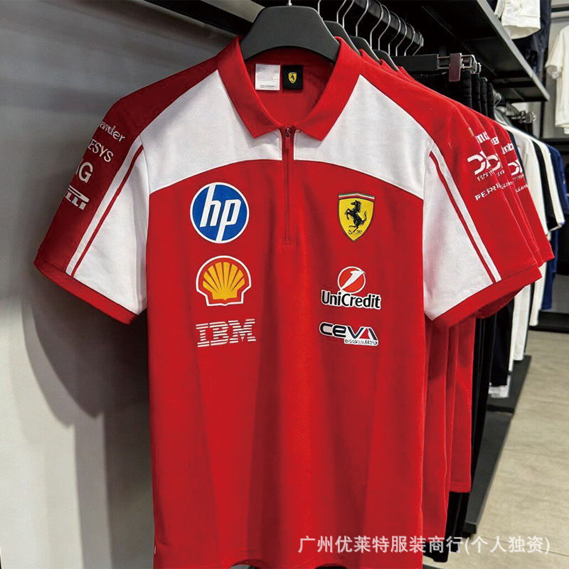 26 New Products F1 Formula Racing Suit Ferrari Martin Motorcycle Racing Suit Short-Sleeved Summer Polo Shirt New Style 26 New Products F1 Formula Racing Suit Ferrari Martin Motorcycle Racing Suit Short-Sleeved Summer Polo Shirt New Style