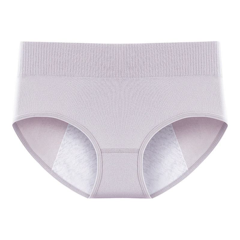 Ropa interior fisiológica, período menstrual antibacteriano de algodón puro para mujer, período menstrual, cintura alta, ensanchamiento, anti-fugas, ropa interior de seguridad especial para tía, mujer