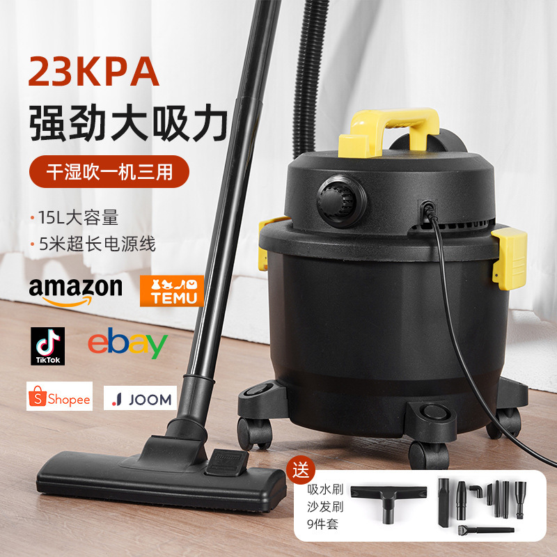 Household Vacuum Cleaner with High Suction Power and Powerful Small Silent Wet and Dry Bucket Vacuum Cleaner Industrial