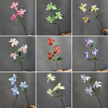 婚庆仿真花鸢尾花假花轻奢高端装饰摆件室内台桌插花花艺清新摆设