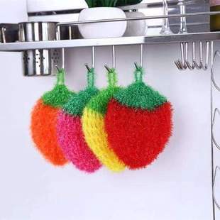 Factory in stock wholesale South Korea acrylic dish towel non-stick oil crocheted mercerized strawberry bowl towel dish cloth