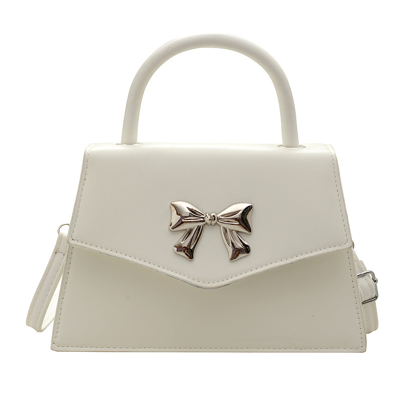 Arco de moda de verano 2025 hermoso nuevo estilo ocio de estilo extranjero suave portátil de hombro mochila pequeña bolsa de mujer