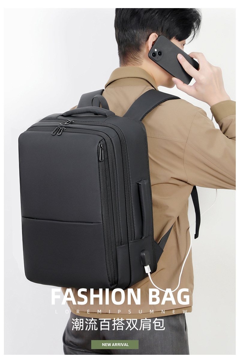 Backpacks for men, laptop bags for leisure and business travel, large-capacity schoolbags for middle school students, backpacks for men on business trips undefined