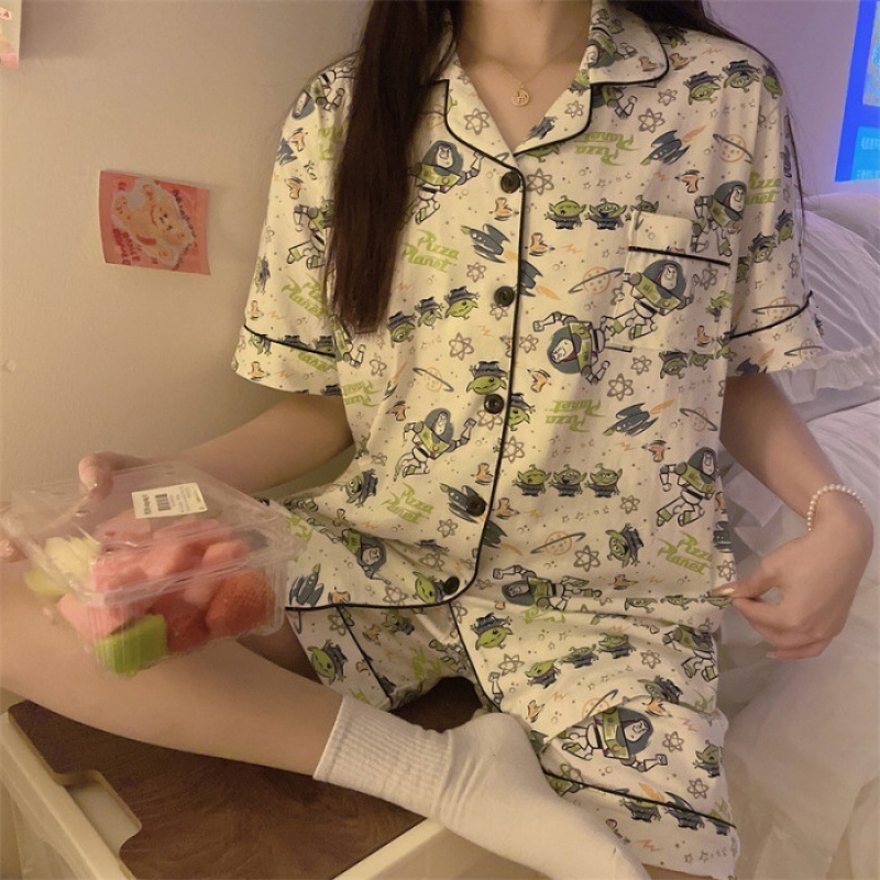 云朵棉睡衣女款夏季ins格子短袖套装高级感家居服可外穿跨境批发|undefined