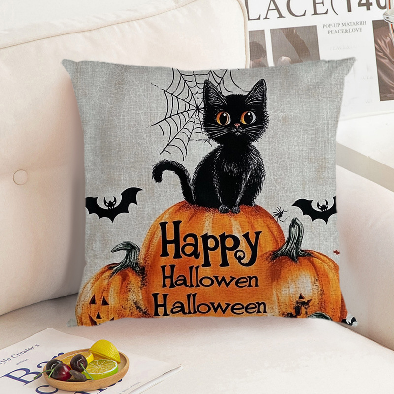 枕カバーの国境を越えた供給デジタル印刷ハロウィンプロモーションアイテム装飾枕車のインテリアクッションソース直接販売|undefined