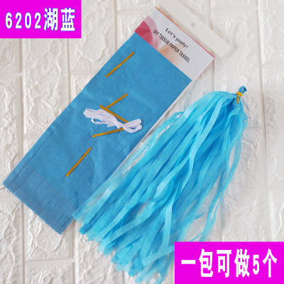 Papel de aluminio globo borla cinta Garland cumpleaños ventana decoración de la boda fiesta Navidad decoración suministros papel borla