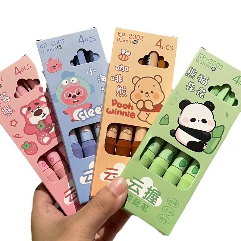 Pluma de góner lindo, pluma de algodón, estilo ins, alto valor, cabeza st, cabeza de resorte de secado rápido, pluma de prensa linda, estudiante negro