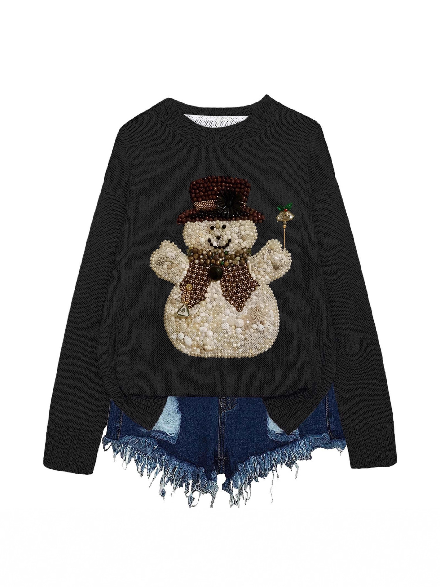 Qly-Yt30--Pullover Round Neck Sweater 3D Printing
