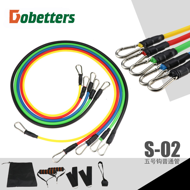 11 piezas de tensión dispositivo de tensión cuerda de la función de fitness dispositivo de tensión traje de entrenamiento muscular cinturón elástico traje al por mayor