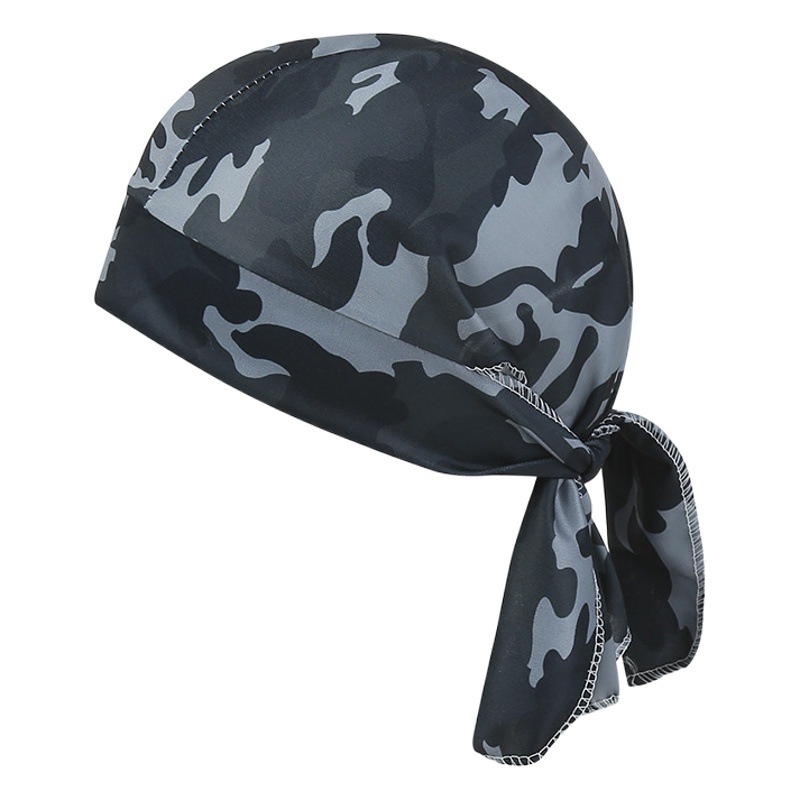 Europe and the United States outdoor cross-border camouflage riding headscarf pullover sunscreen sports breathable printed hat baotou pirate hat