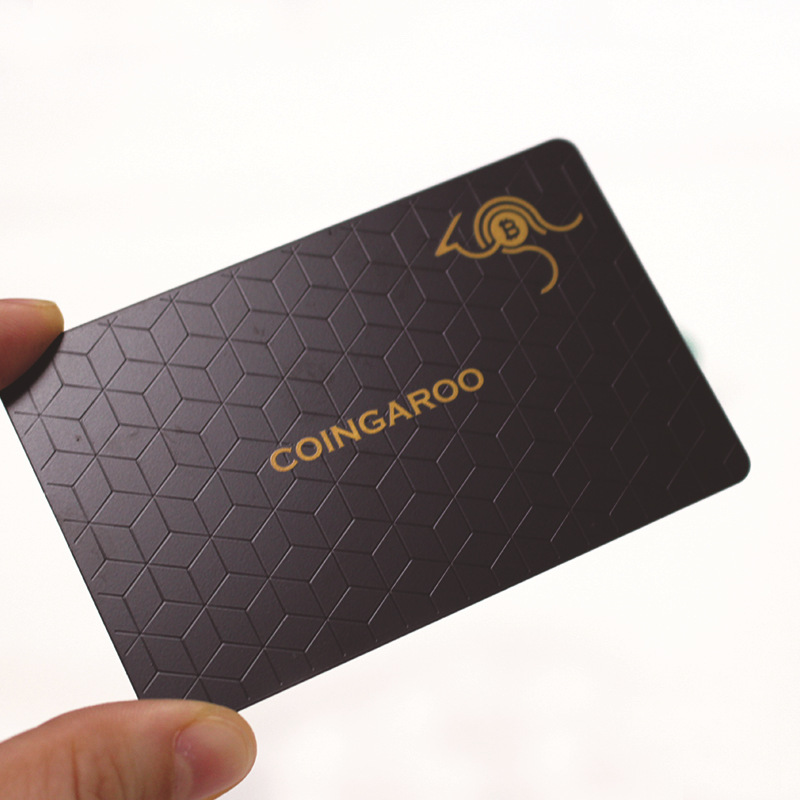 不锈钢电镀哑黑任意设计精美底纹丝印LOGO自定义内容镂空花边名片