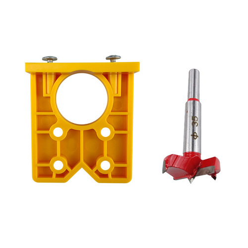 35mm hinge opening positioner Woodworking drilling auxiliary installation tool Door panel hinge positioning drill bit template