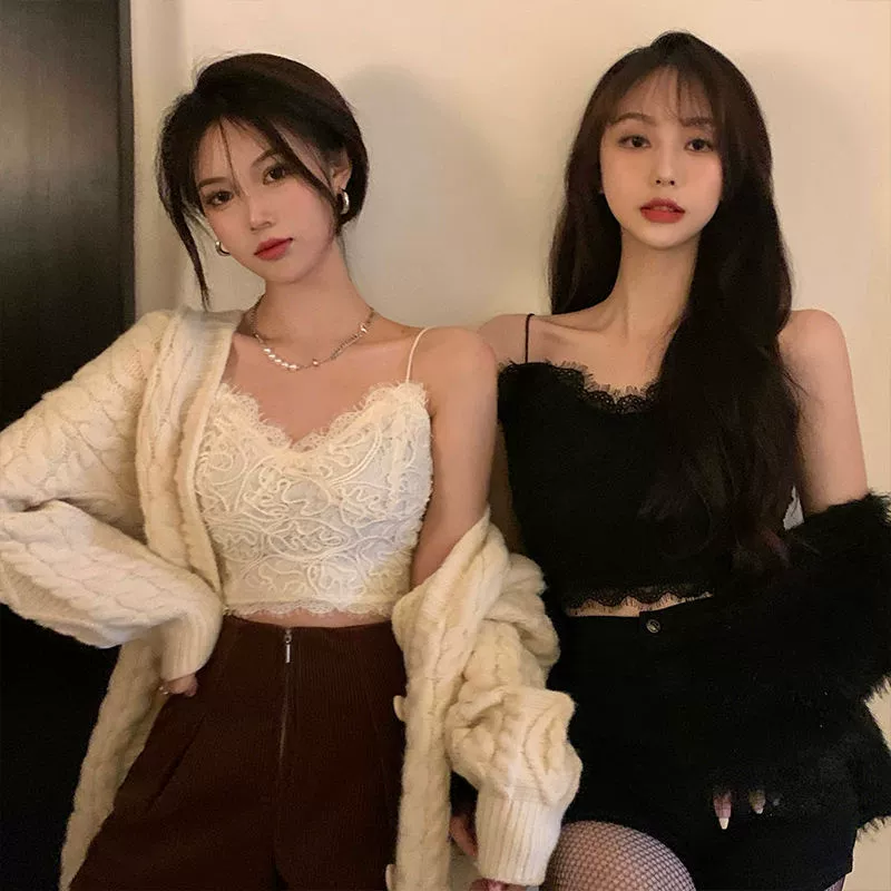 TikTok Wenwen в том же стиле кружевной красивый камзол на спине женский ретро мозг веревка Плиссированное кружево красивое обернутое сзади нагрудное нижнее белье для женщин