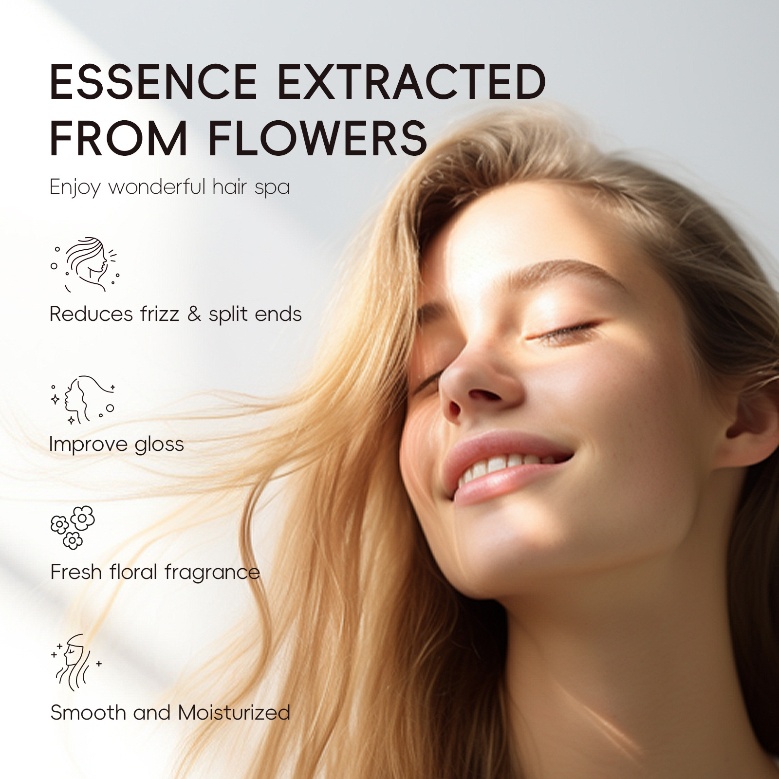 Cross-border LAIKOU Cherry Blossom Conditioner 100ml, Smooth Hair, Moisturize split ends, factory in stock wholesale undefined
