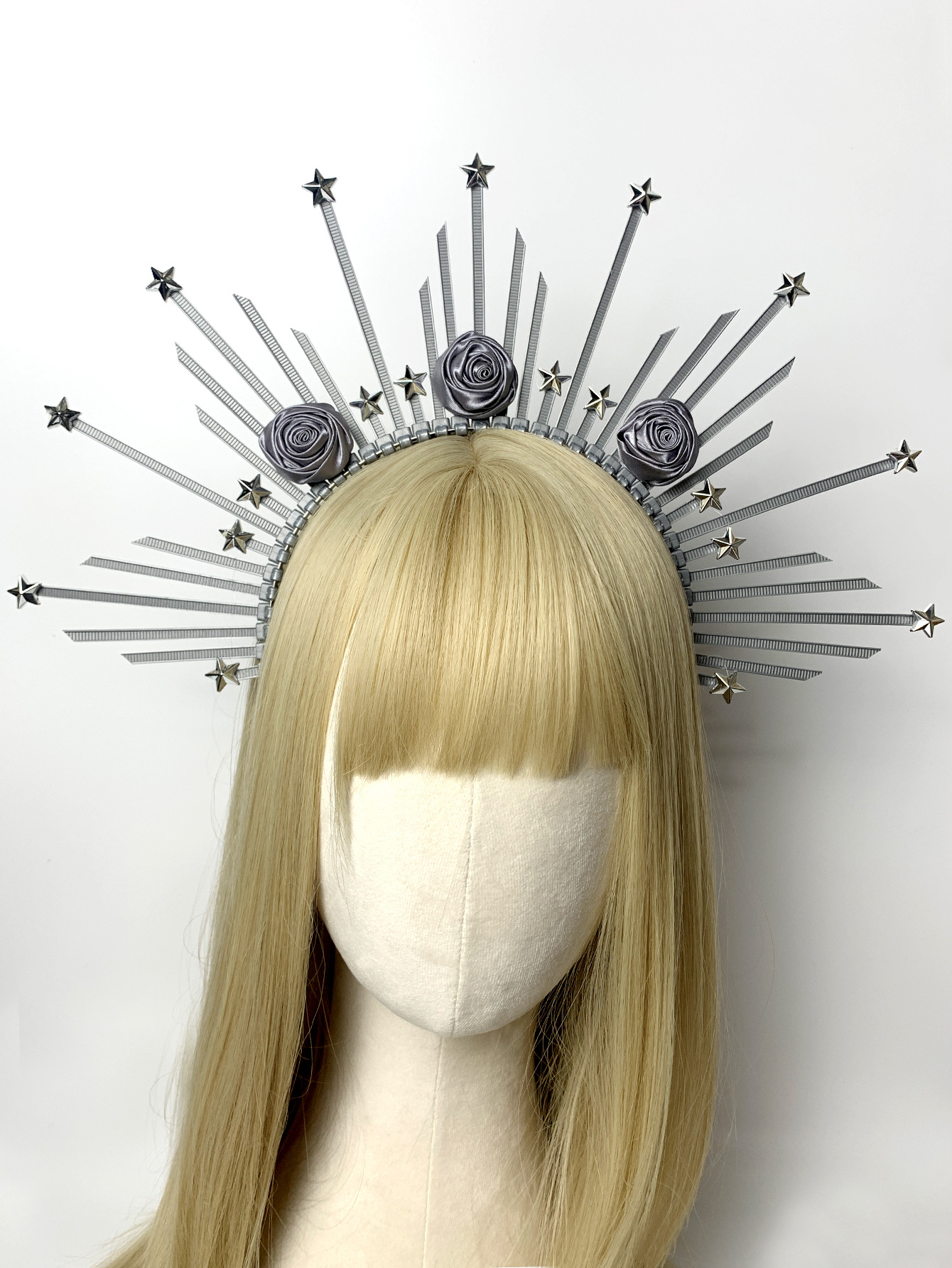 Retro Star Crown Flower Alloy Hair Band display picture 1