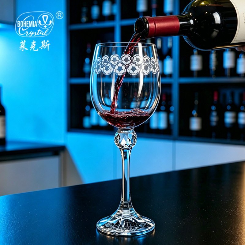 Importación de cristal sin plomo tazas de vino lujosas tazas de alto pie francesas tazas de champagne tazas de vino personalizadas al por mayor