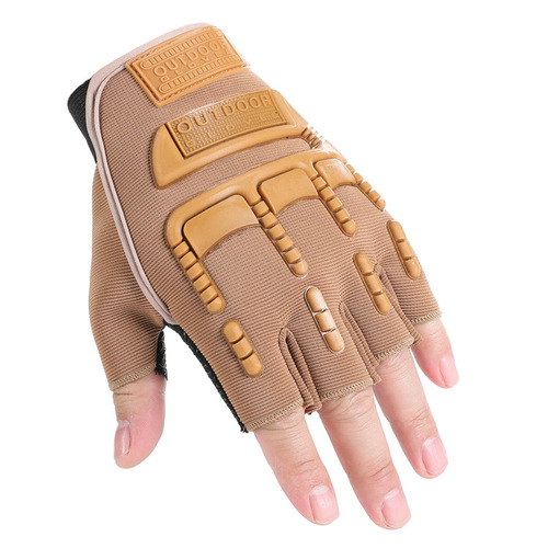 Foreign trade gloves for men and women, half-fingered training mountaineering non-slip free soldier camouflage outdoor sports tactical gloves