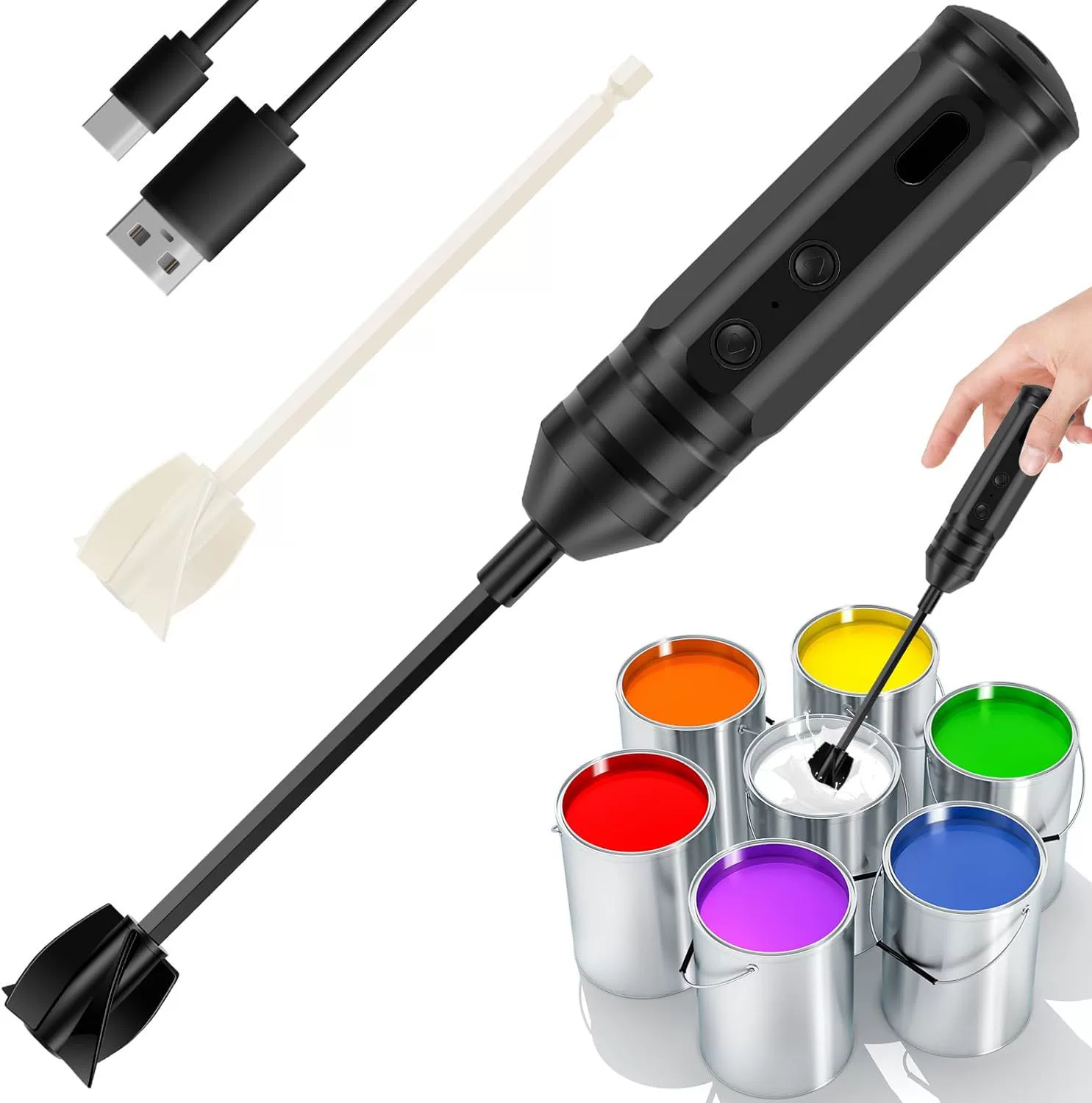 Эпоксидная смола смешивания весла электроинструмент аксессуар шток перемешивания шнек миксер краски мешалка аксессуар