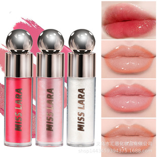 Cross-Border Popular Miss Lara Pearlescent Long-Lasting Moisturizing Lip Gloss Moisturizes and Brightens Non-Stick Cup Water-Glossy Lips