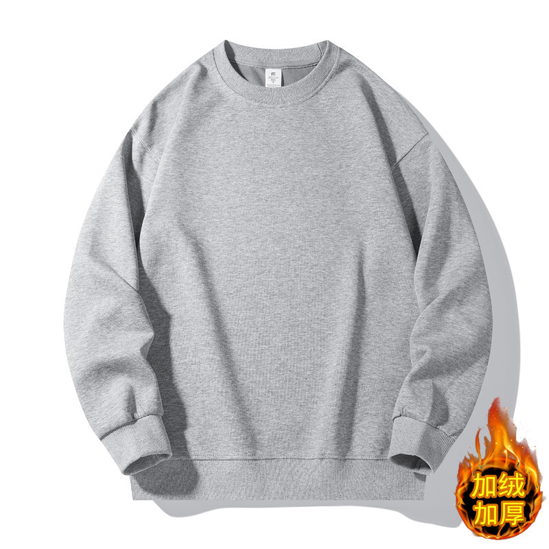 Factory autumn and winter heavyweight 410g fleece-lined padded sweater men's super soft silver fox velvet mink velvet casual coat