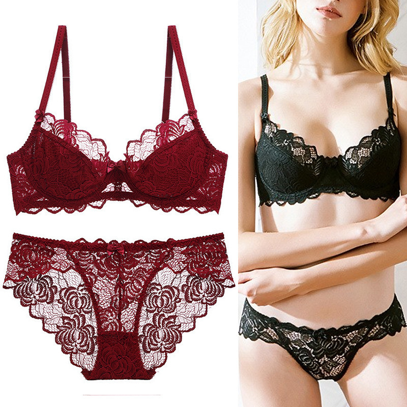 Red Women's Lingerie Set for the Year of Birth, Comfortable and Breathable, Minimizes Large Busts, Gathers and Lifts, Comfortable Bra Red Women's Lingerie Set for the Year of Birth, Comfortable and Breathable, Minimizes Large Busts, Gathers and Lifts, Comfortable Bra