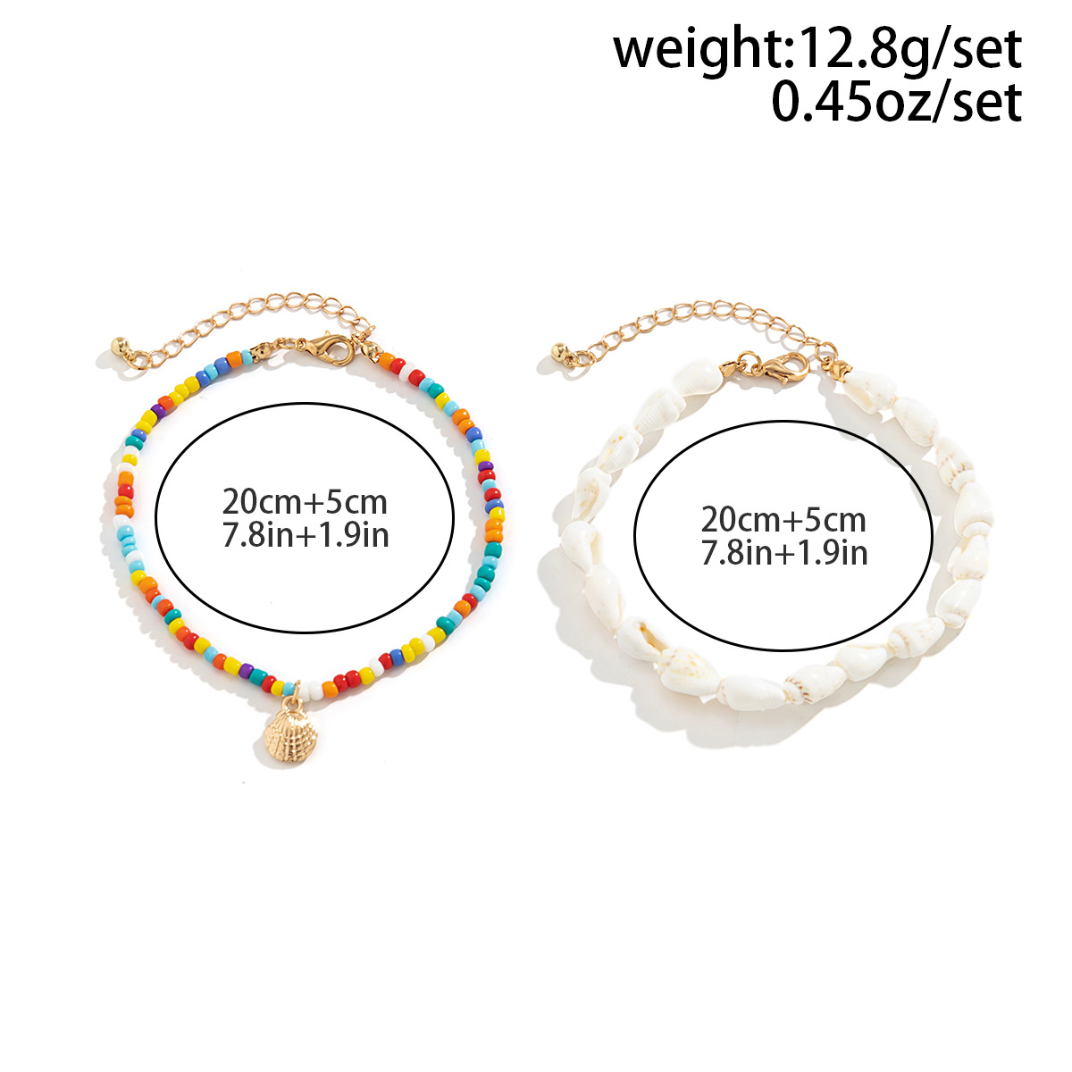Simple Style Classic Style Solid Color Artificial Gemstones Plastic Resin Wholesale Anklet display picture 8