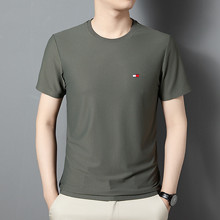 美国汤米大牌tomny正品男士短袖T恤夏季圆领棉体恤衫丝光棉宽松透