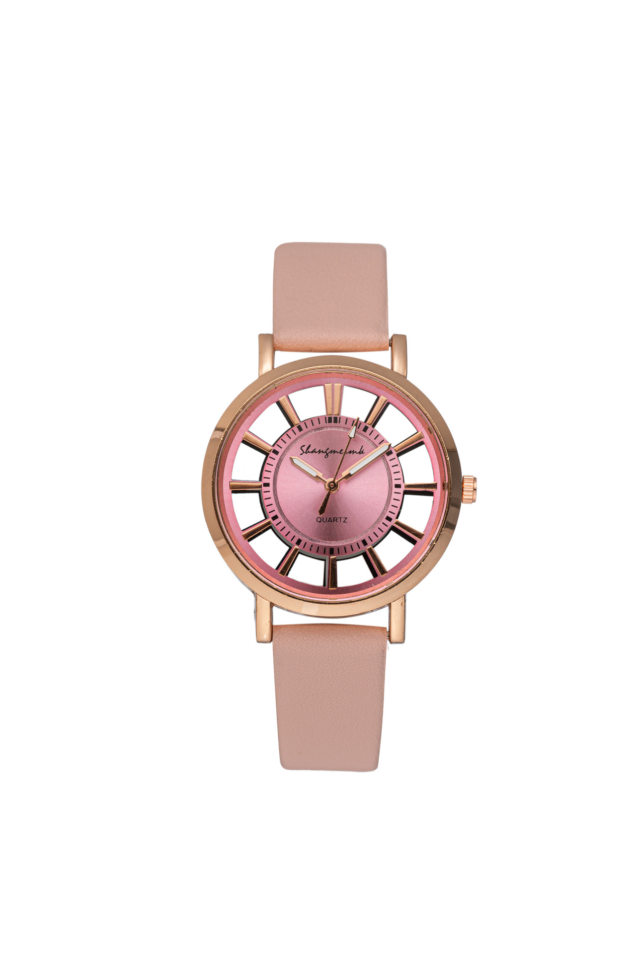 Nuevo reloj creativo de comercio exterior con correa de engranajes hueca 8312 para hombre, reloj de cuarzo moderno para mujer, reloj simple para hombre.