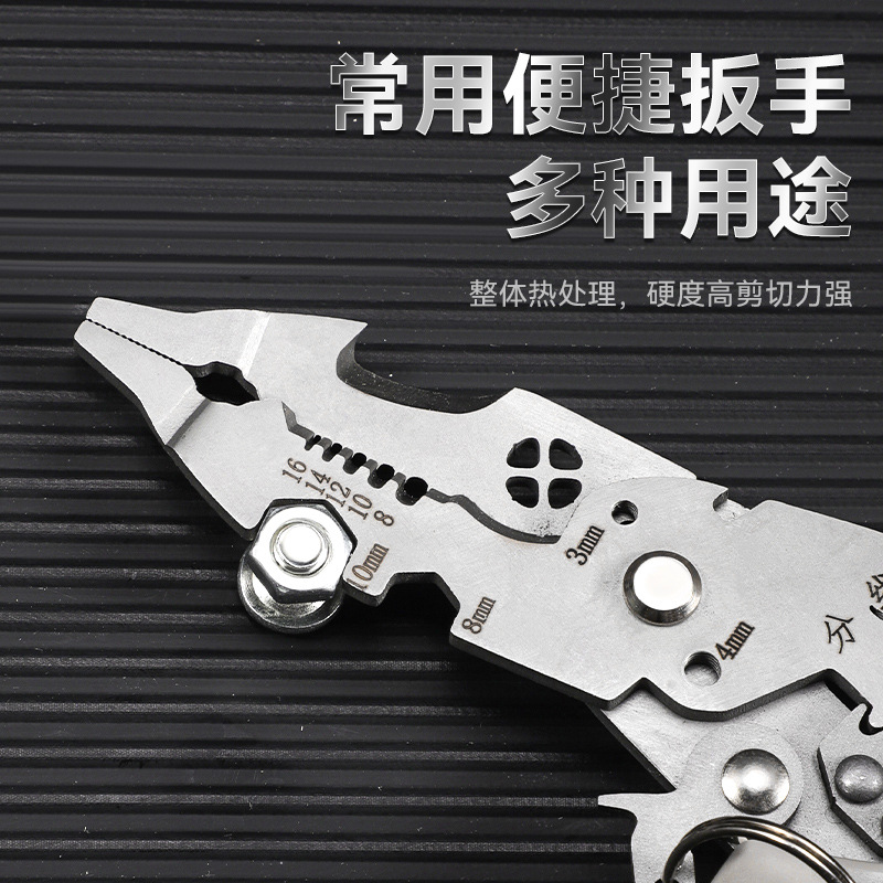 Herramientas de abrazadera transfronterizas abrazaderas de alambre eléctricas industriales de 9 pulgadas 10 en uno abrazaderas de alambre multifuncionales