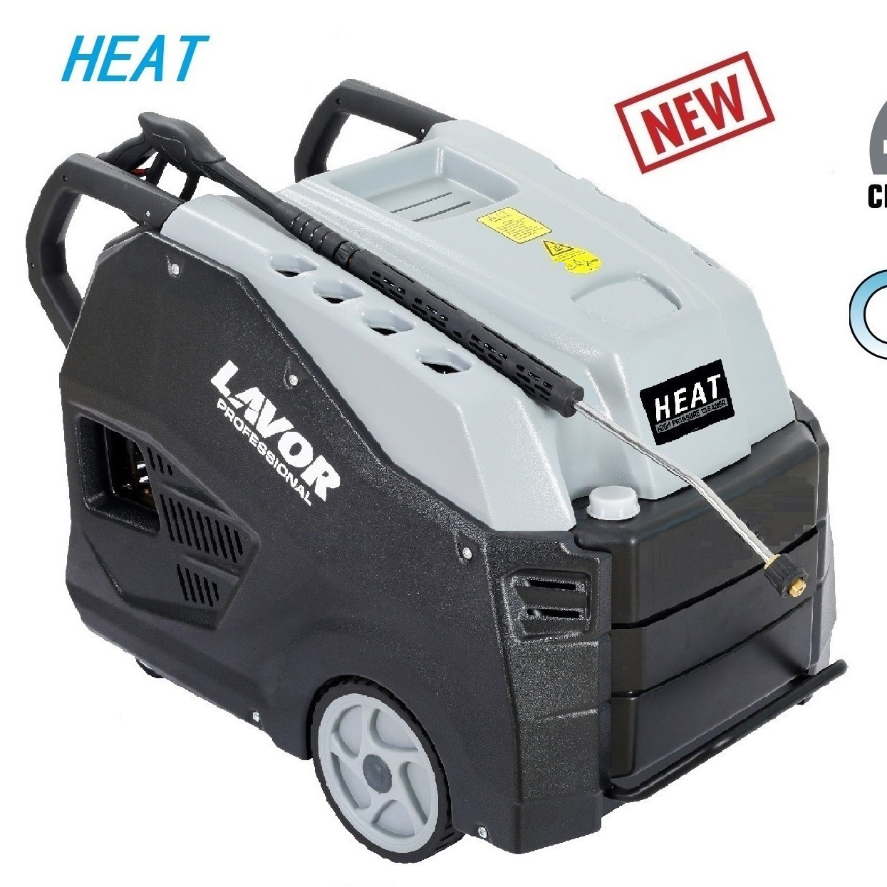 乐捷纯电动200巴电加热高温高压清洗机 移动式高温清洗机