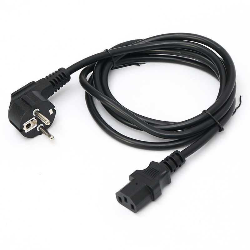 欧规电源线CE 纯铜欧标插头三孔3芯1/1.5平方1.8/3米连接线电脑线