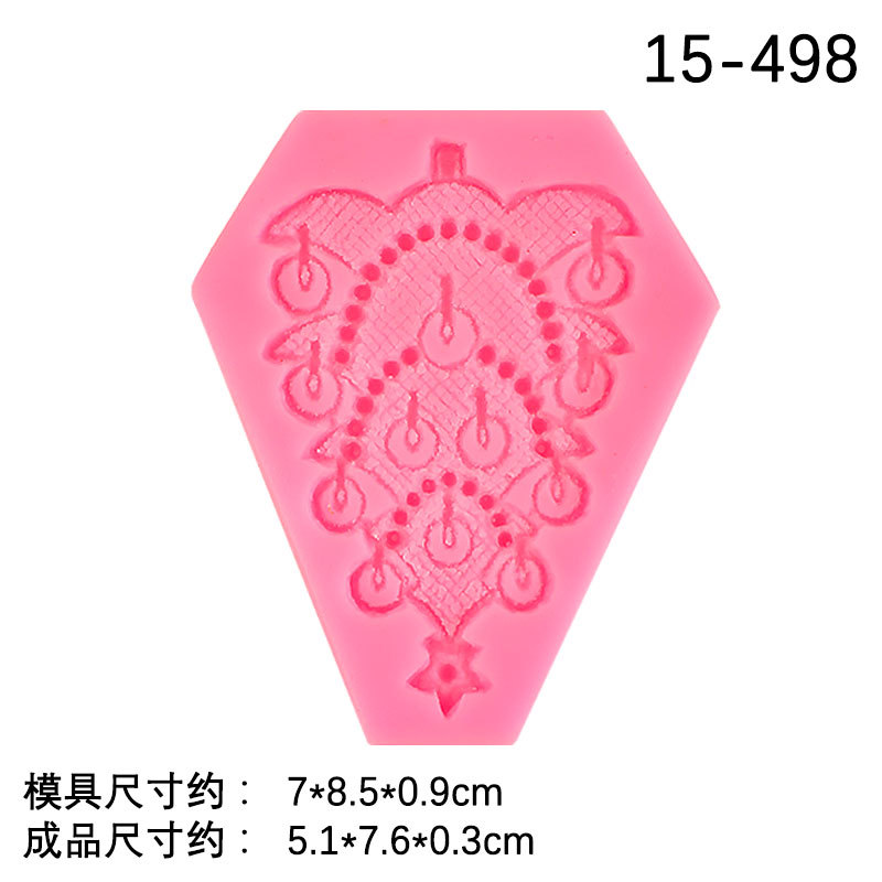 Bricolaje una variedad de marco de estilo europeo Marco vintage marco de fotos de alivio molde hueco alivio fondant decoración molde para hornear