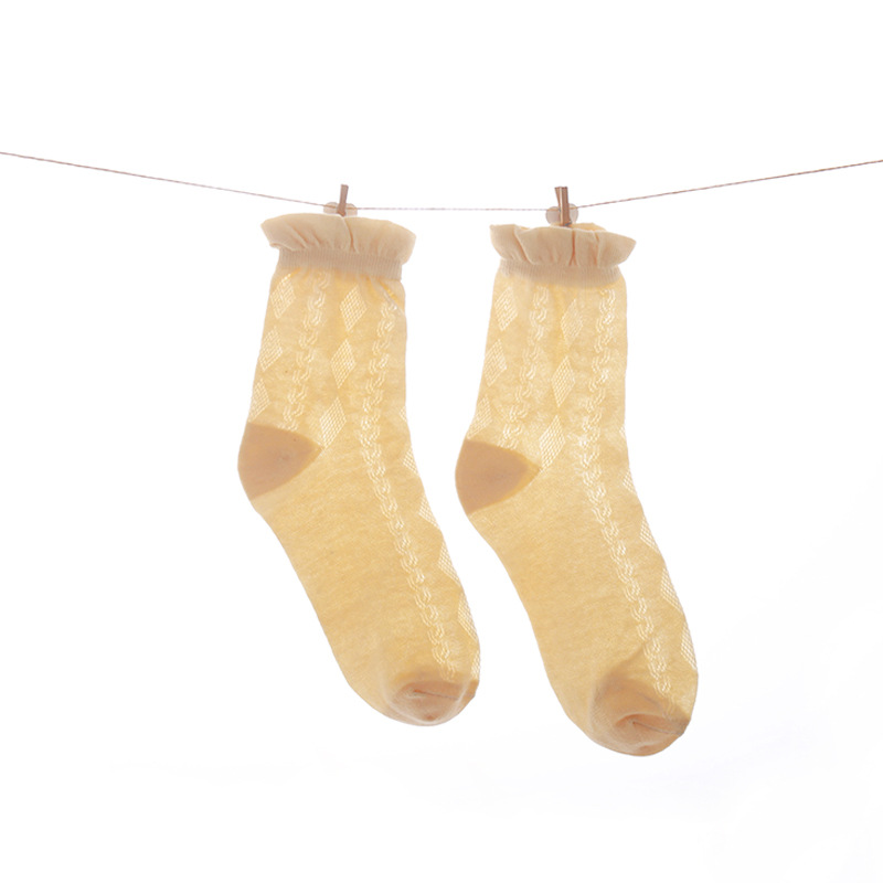 Calcetines de confinamiento de verano de malla delgada transpirable absorbente del sudor maternidad posparto boca ancha boca suelta primavera y otoño calcetines de maternidad calcetines de sueño