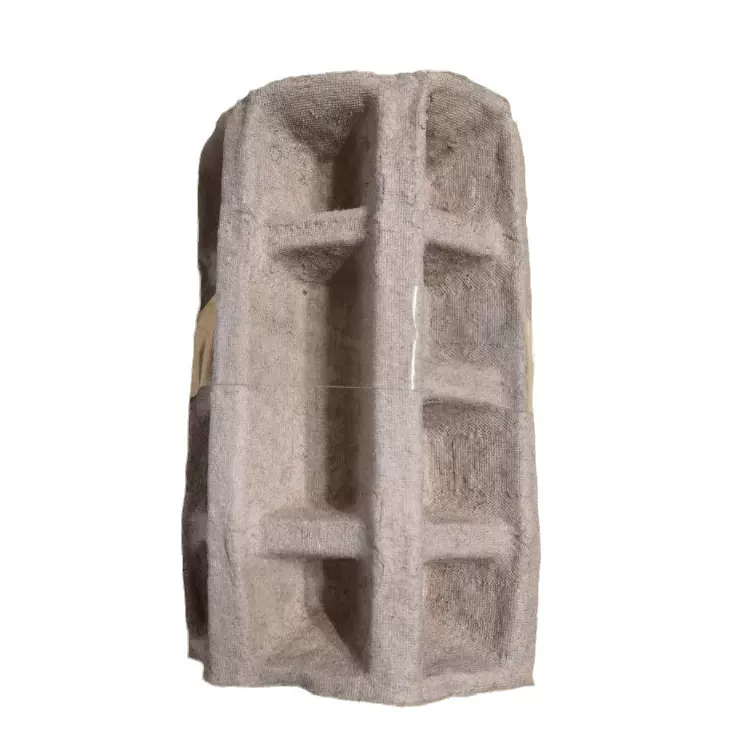 供应纸托黄色白色纸塑纸缓冲垫可折弯纸浆模塑自主开发设计生产