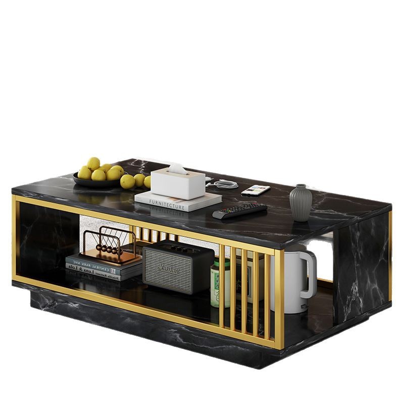 Mesa de té sala de estar doméstica 2025 nueva casa de alquiler de tipo pequeño moderno balcón simple exquisita mesa de té