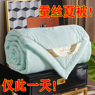 ♡ Silk Quilt, Mulberry Silk Summer Quilt, Summer Cool Quilt, Pure Cotton Air-Conditioned Quilt, Machine Washable Student Dormitory Children