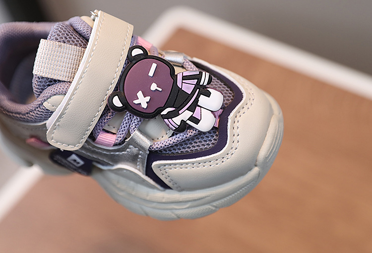 Ventilerande mesh sneaker för flickor för vår och höst sport_voghion.com