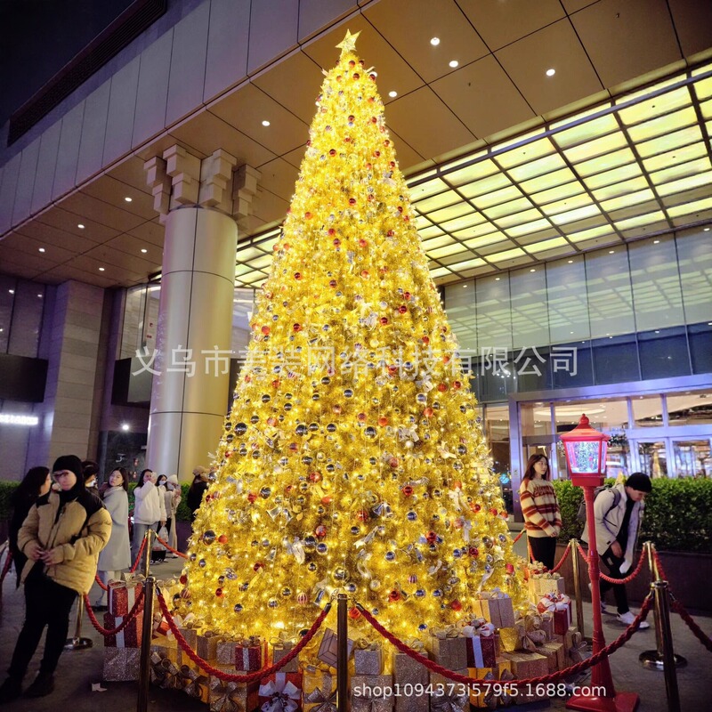 Large Luminous Frame Christmas Tree for Shopping Malls and Hotels, Outdoor Holiday Decorations, Artificial Snow Tree Display Ornaments Wholesale