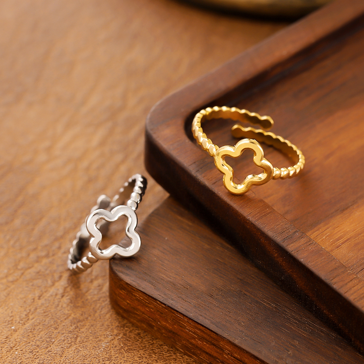 fashionable adjustable ring stainless steel
