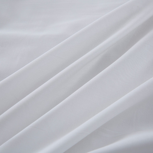 Hotel four-piece bed sheet, quilt cover, pillowcase, simple cotton white satin, hotel and bed and breakfast bedding linen