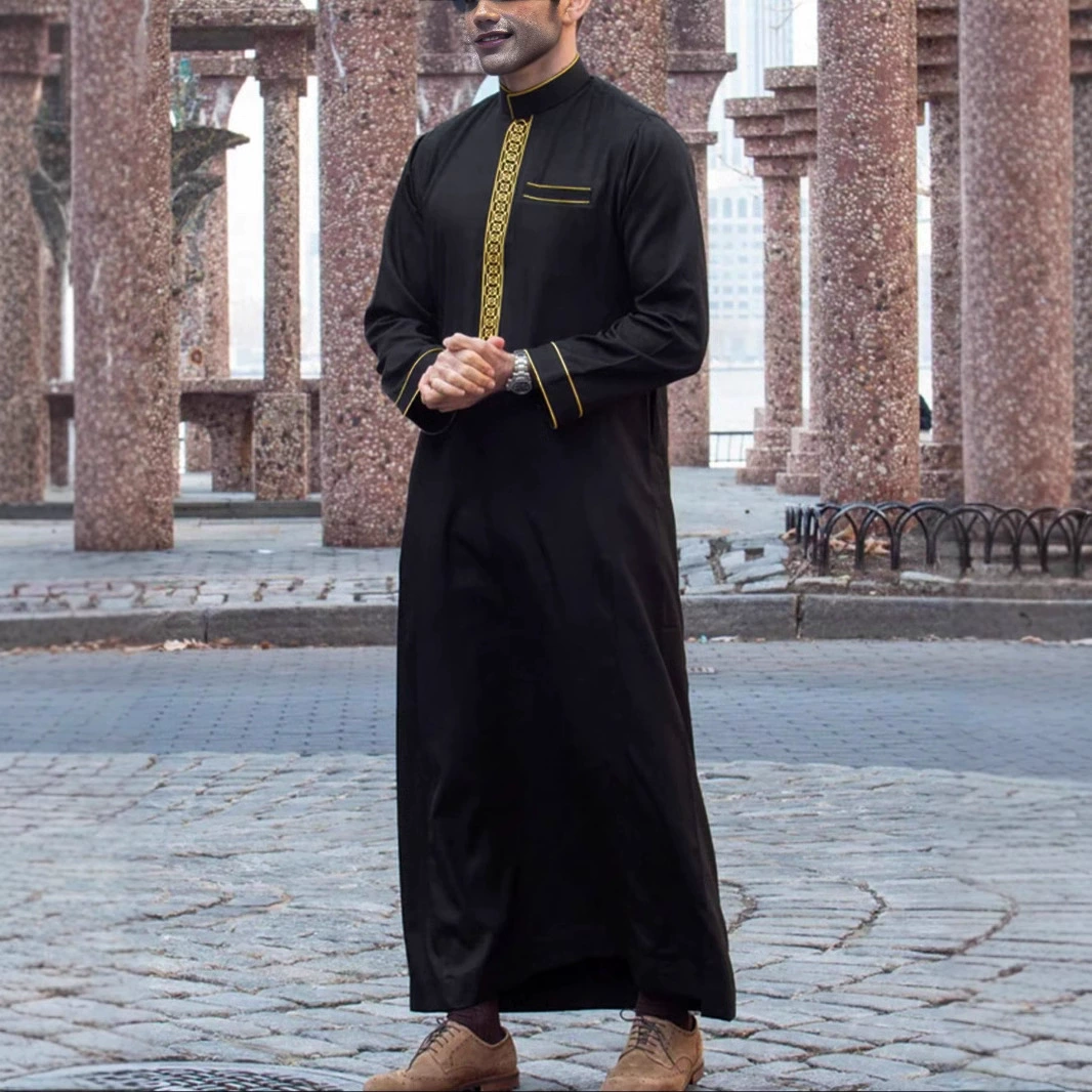 Men's ethnic long-sleeve, (Cross-border trading), with embroidery, ethnic style, oversize