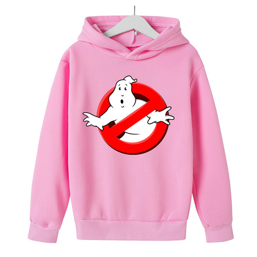 Ghostbusters Anime Print Hoodie for Boys and Girls - Autumn and Winter Cap Sweatshirt