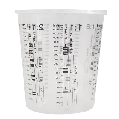 Cup with Scale for Automotive — Sheet Metal Spray Repair