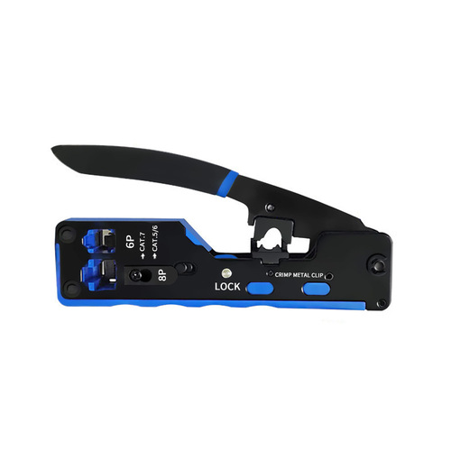 Category 7 through-hole network cable pliers, dovetail clamps, Category 5e, Category 6, Category 7, multi-function crimping pliers, perforated crystal head pliers