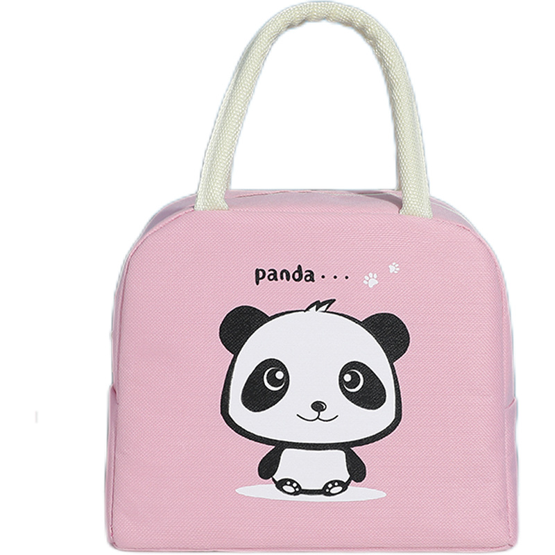 Bolsa de mano de dibujos animados de gran capacidad para estudiantes para la escuela con bolsa de almuerzo caja de almuerzo bolsa de almacenamiento bolsa de aislamiento bolsa de almuerzo bolsa de hielo fresco