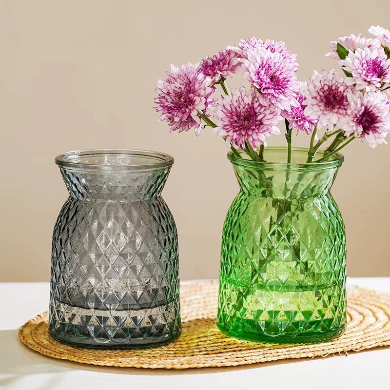 Тканевая сумка стеклянная ваза Прозрачный Цвет Ретро креативные французские Гидропонные цветы спальня гостиная декоративные украшения