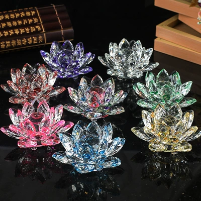 Avtomobil Bəzəkləri Kristal Lotus Ev Bəzəkləri Şamdan Budda İşçi Ləvazimatları Ofis Masası Zərgərlik Şkafı Bəzəyi Kiçik Əşyalar